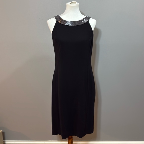 EUC Ralph Lauren Black Cocktail Dress - Size 10 - Picture 1 of 9